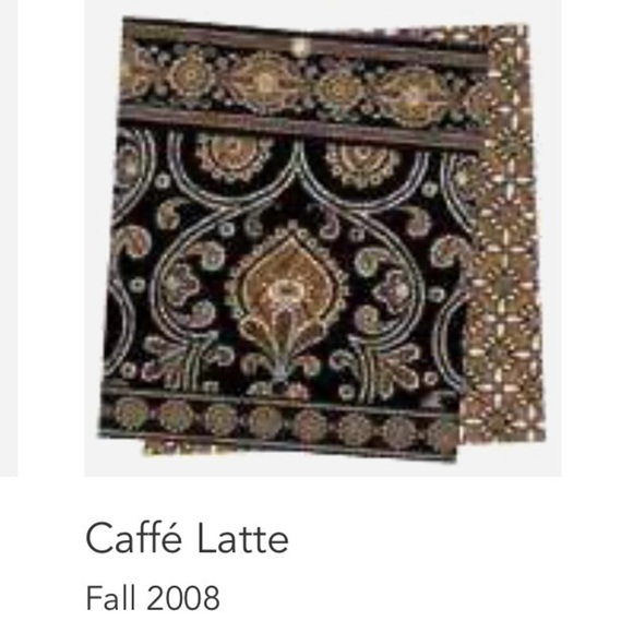VERA BRADLEY Caffé Latte 2008 Velcro Mini Hipster Crossbody Black Brown Y2K - Picture 15 of 15